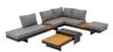 Lesli Living Gartenlounge-Set Barbados Stone 4-tlg. Anthrazit Grau Bild 5