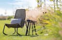 WOOOD Gartenstuhl TOMS Rattan Schwarz Beige Bild 1