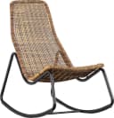 WOOOD Gartenstuhl TOMS Rattan Schwarz Beige Bild 2