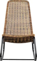 WOOOD Gartenstuhl TOMS Rattan Schwarz Beige Bild 3