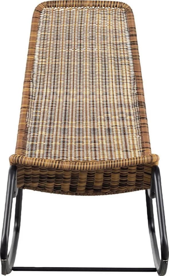 WOOOD Gartenstuhl TOMS Rattan Schwarz Beige - Bild 3