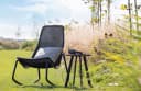 WOOOD Gartenstuhl TOMS Schwarz Rattan Metall Bild 1