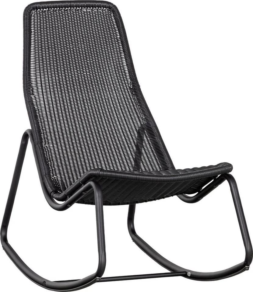 WOOOD Gartenstuhl TOMS Schwarz Rattan Metall - Bild 2