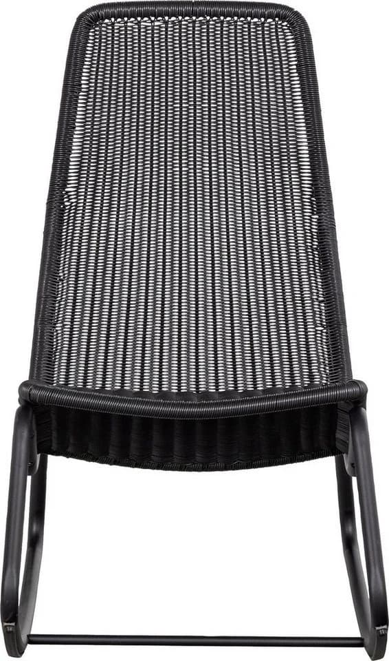 WOOOD Gartenstuhl TOMS Schwarz Rattan Metall - Bild 3