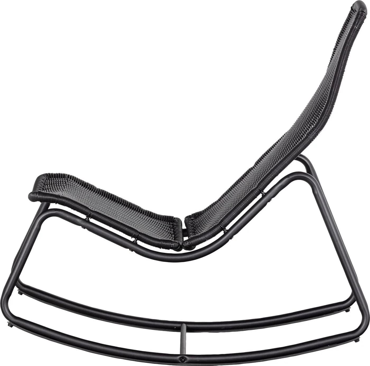 WOOOD Gartenstuhl TOMS Schwarz Rattan Metall - Bild 4