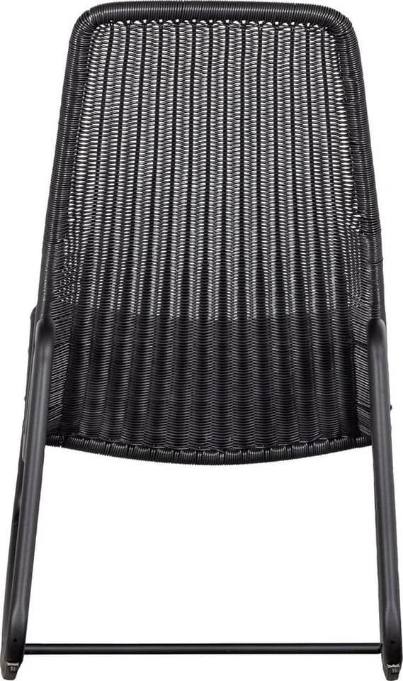 WOOOD Gartenstuhl TOMS Schwarz Rattan Metall - Bild 5