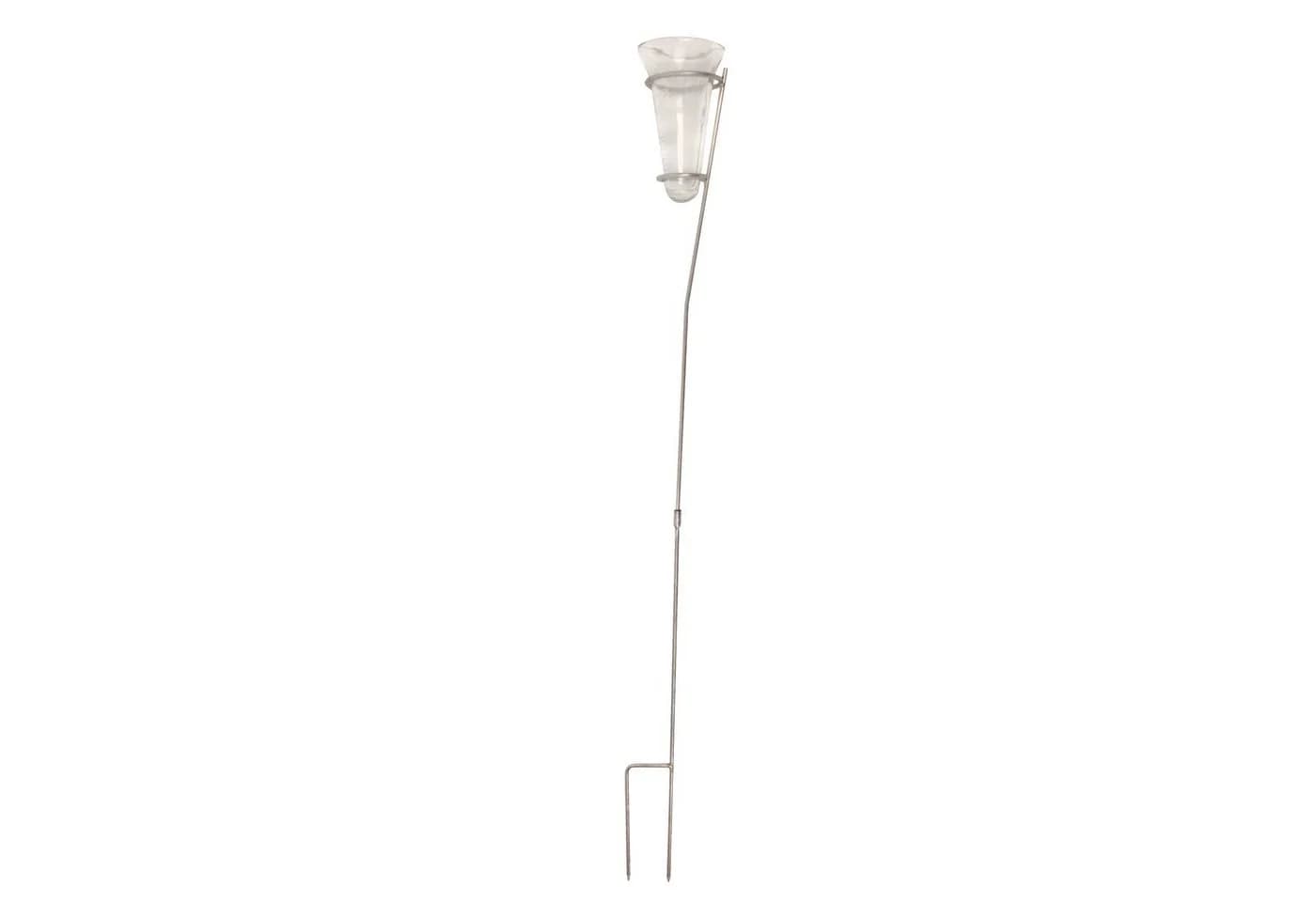 Esschert Design Regenmesser mit Glasbecher und Zinkstange