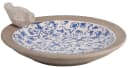 Esschert Design Barocke Vogeltränke Aged Ceramic Blau/Weiß Bild 2