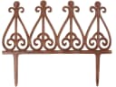 esschert design Beetzaun Antik-Braun Gusseisen Beetbegrenzung Bild 2