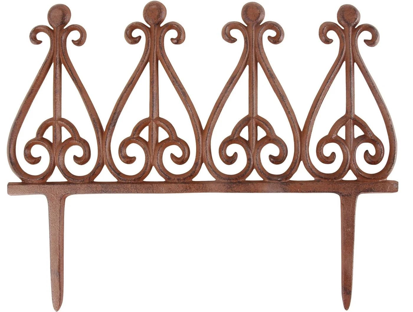 esschert design Beetzaun Antik-Braun Gusseisen Beetbegrenzung - Bild 2