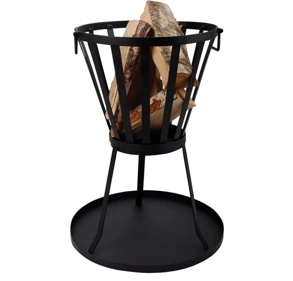 esschert design Feuerschale Bodenplatte Schwarz Ø 50 cm - Bild 3