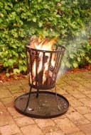 esschert design Feuerschale Bodenplatte Schwarz Ø 50 cm Bild 4