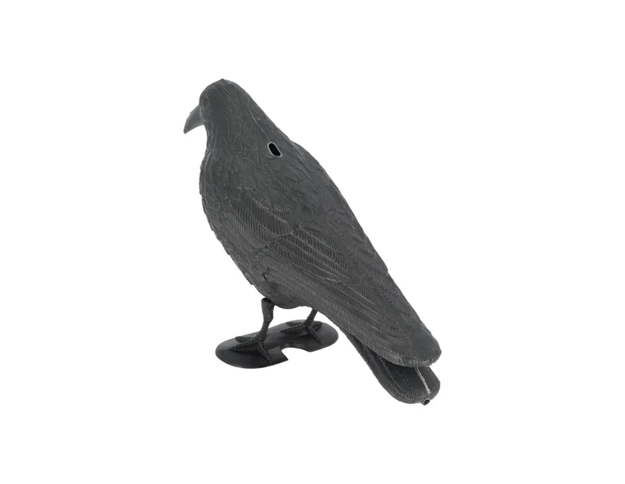 Esschert Design Vogelschreck Krähe Schwarz Wetterfest
