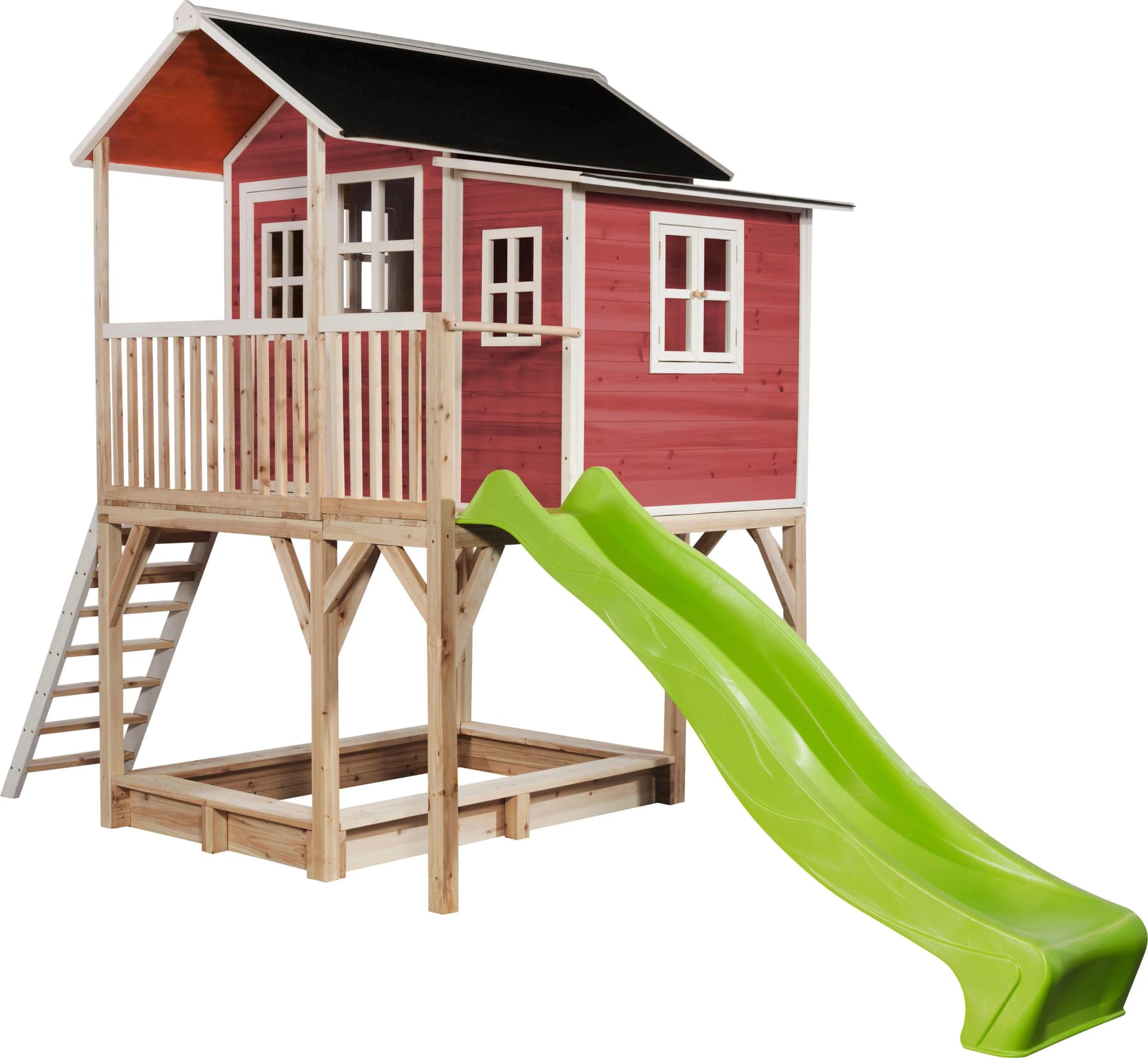 EXIT Loft 750 Holzspielhaus mit Rutsche und Sandkasten - Bild 2