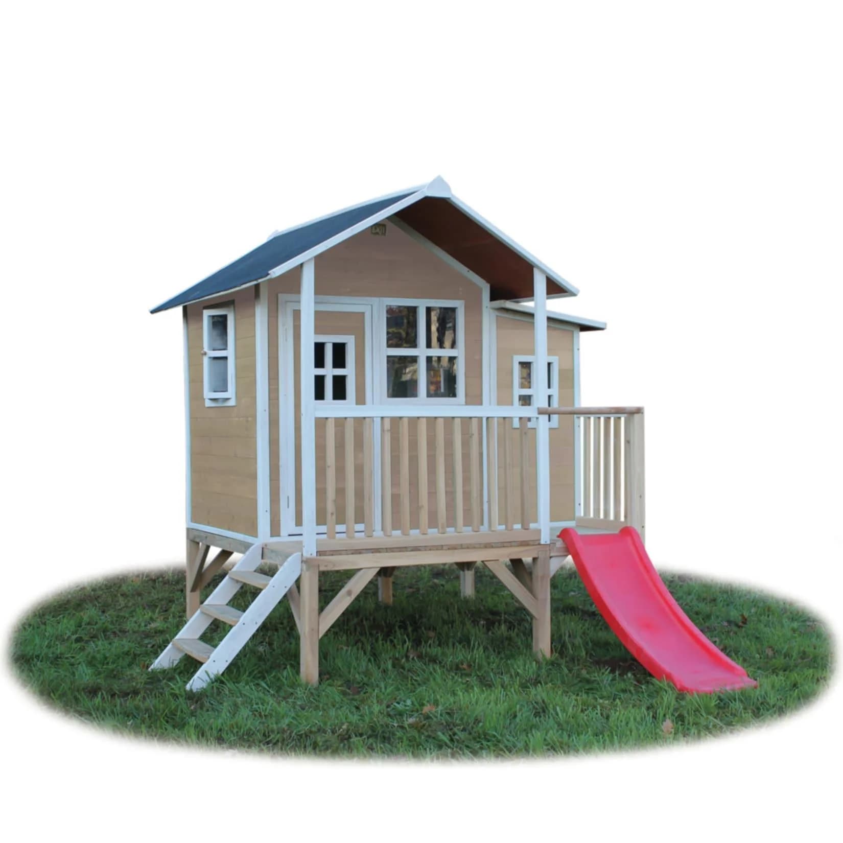 EXIT Loft 350 Holzspielhaus auf Stelzen mit Anbau