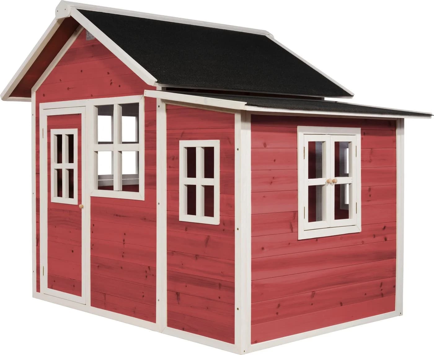 EXIT Loft 150 Holzspielhaus rot mit flexiblem Anbau - Bild 2