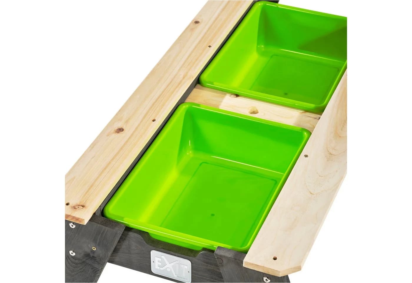 EXIT Aksent Sand-, Wasser- und Picknicktisch (2 Bänke) mit grünen Kästen - Bild 4