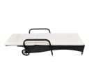 vidaXL Gartenliege Poly Rattan Schwarz mit Polster & Rollen Bild 3