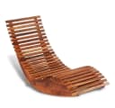 vidaXL Gartenliege Schaukelliege aus Holz Natur Bild 2