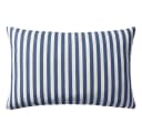vidaXL Zierkissen Gartenkissen 2 Stk. Streifenmuster Marineblau Bild 3