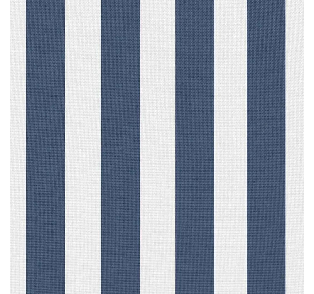 vidaXL Zierkissen Gartenkissen 2 Stk. Streifenmuster Marineblau - Bild 5