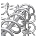 vidaXL Gabionenkorb U-Form Stahl Silber 570x20x100 cm Bild 5