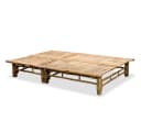 vidaXL Gartenliege für 2 Personen Bambus Verstellbar Bild 3