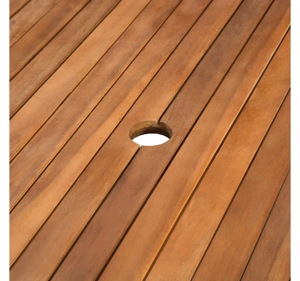 vidaXL Garten-Essgruppe 7-tlg. Poly Rattan Schwarz Braun - Bild 3