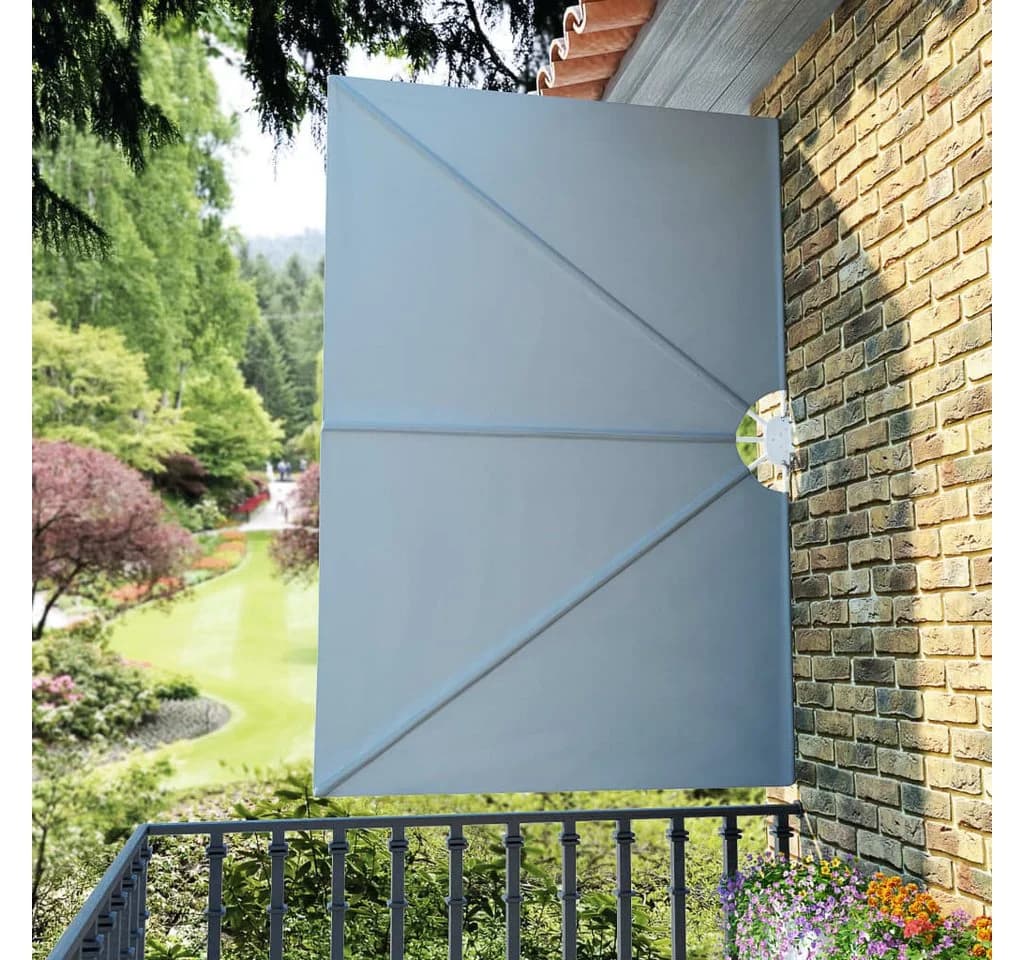 vidaXL Faltbarer Terrassen-Sichtschutz Grau - Bild 4