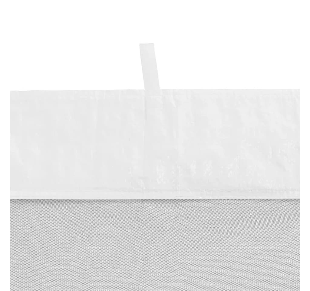 vidaXL Partyzelt-Seitenwände 2 Stk. Mesh Schwarz/Weiß - Bild 4