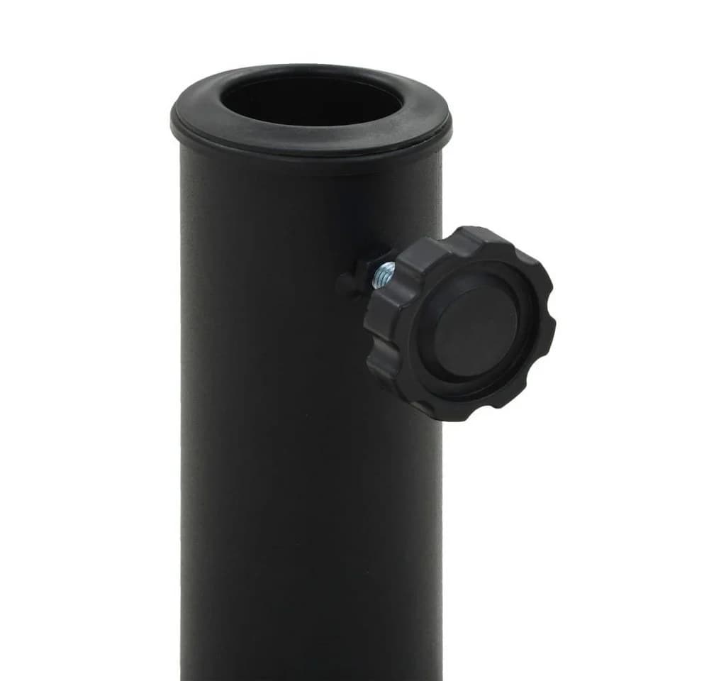 vidaXL Schirmhalter Halbrund 15 kg Schwarz Polyharz - Bild 3