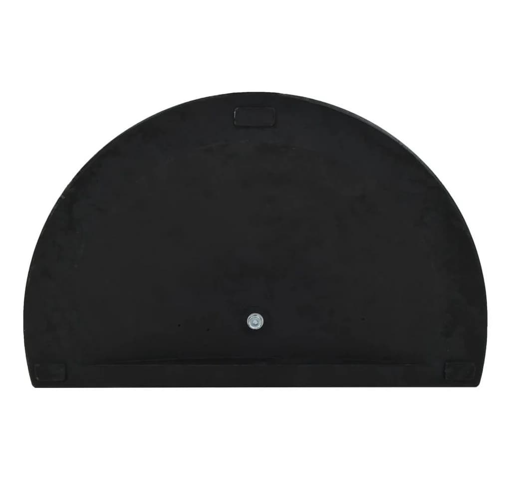 vidaXL Schirmhalter Halbrund 15 kg Schwarz Polyharz - Bild 5