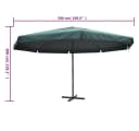 vidaXL Sonnenschirm Grün Aluminium 500 cm Bild 5