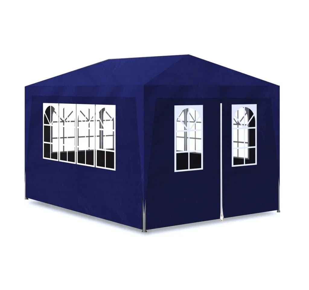 vidaXL Partyzelt Pavillon 3x4 m Blau mit Seitenwänden - Bild 2