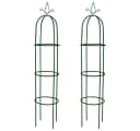 vidaXL Pergola Garten-Ranktürme 2 Stk. Dunkelgrün Bild 2