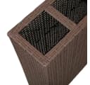 vidaXL Garten-Hochbeet mit 4 Töpfen Poly Rattan Braun Bild 5