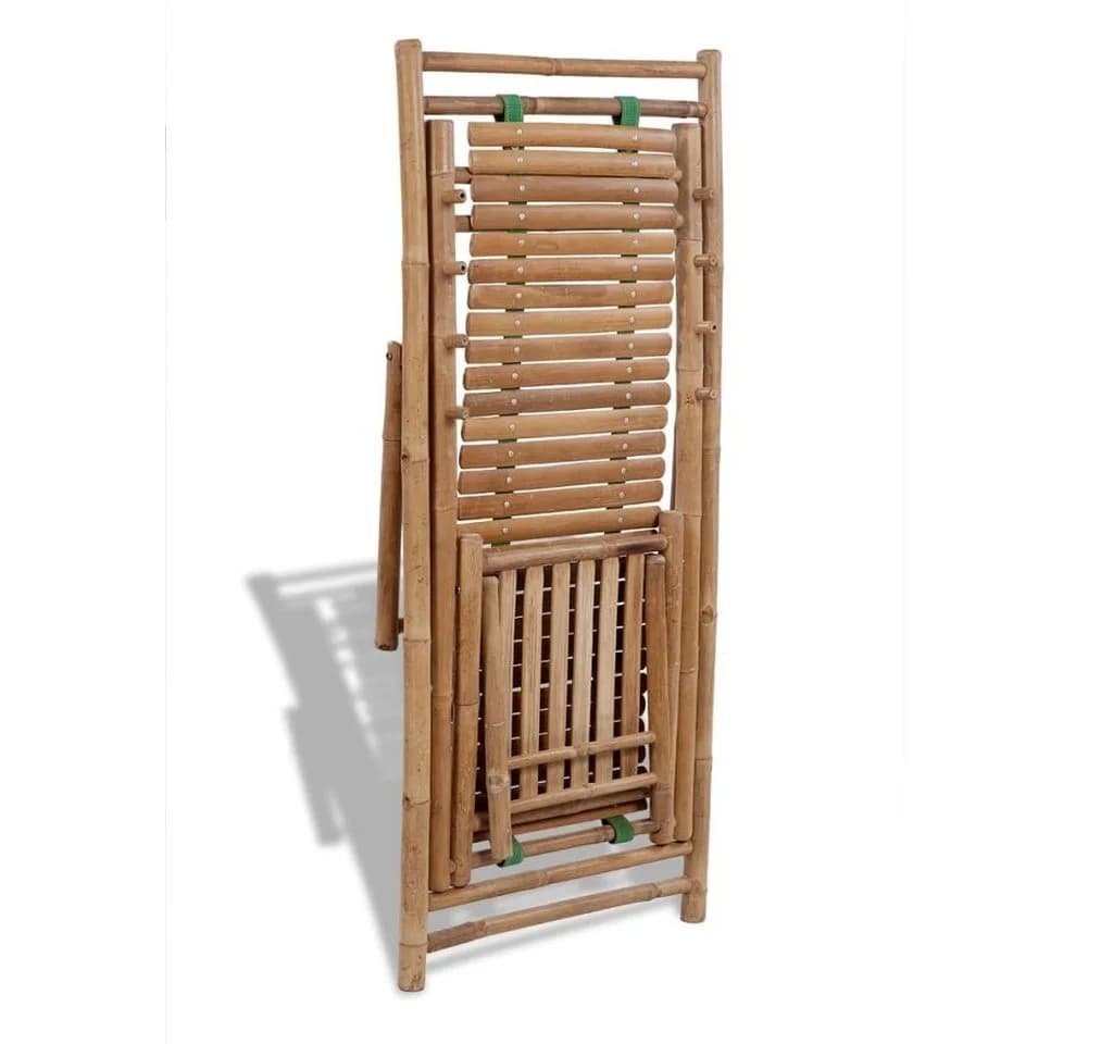 vidaXL Gartenliege Liegestuhl Bambus - Bild 5