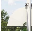 vidaXL Sonnenschirm Faltbarer Balkonfächer Creme 140x140 cm Bild 1