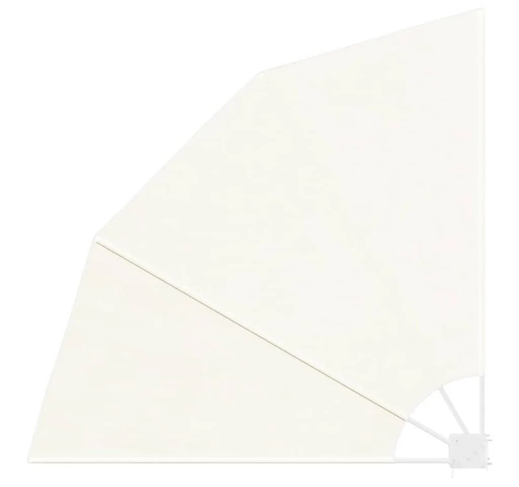 vidaXL Sonnenschirm Faltbarer Balkonfächer Creme 140x140 cm - Bild 2