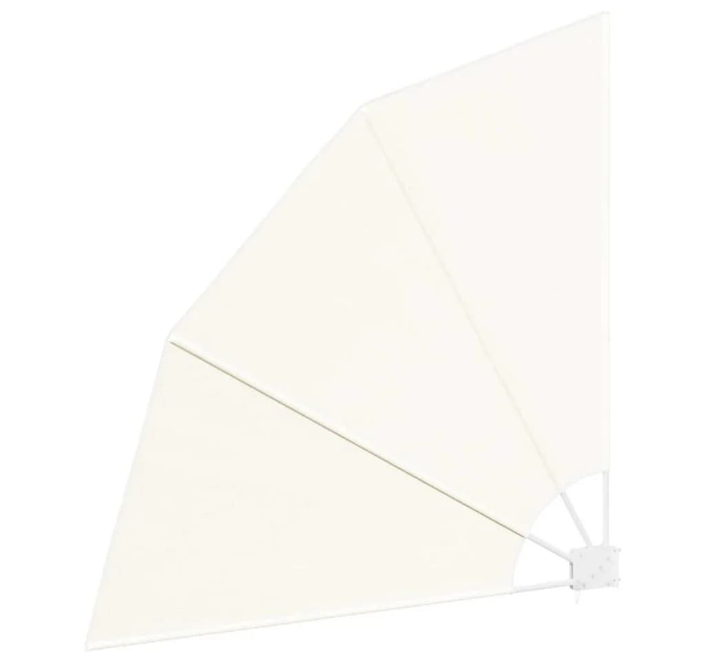 vidaXL Sonnenschirm Faltbarer Balkonfächer Creme 140x140 cm - Bild 4
