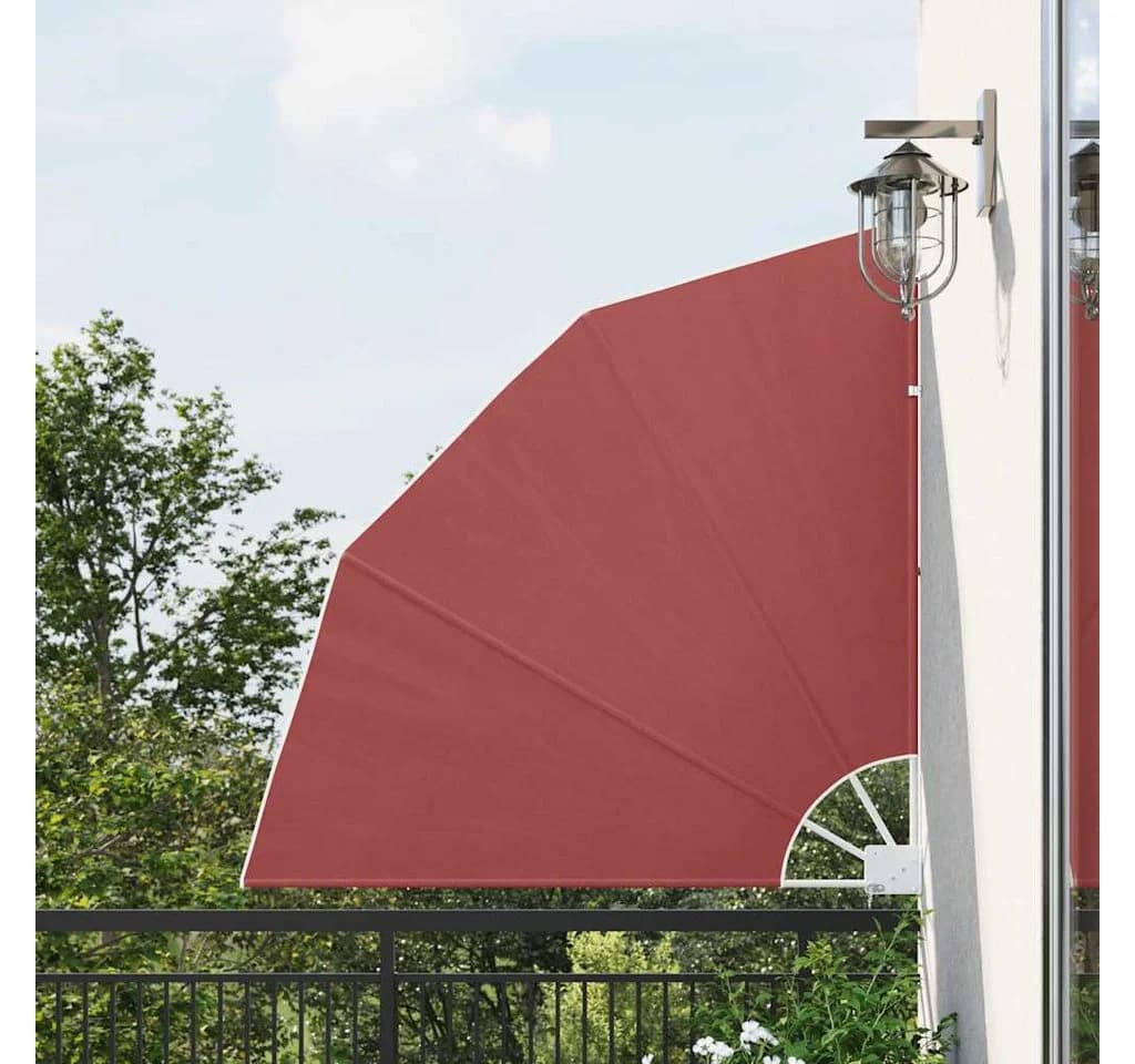 vidaXL Faltbarer Balkonfächer Terracotta-Rot Sonnenschutz