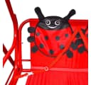 vidaXL Hollywoodschaukel Kinder Rot mit Sonnendach Bild 4