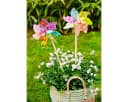 Decoris Windrad Blumenstecker 17x48cm bunt 2er Set Bild 1