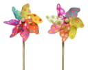 Decoris Windrad Blumenstecker 17x48cm bunt 2er Set Bild 2