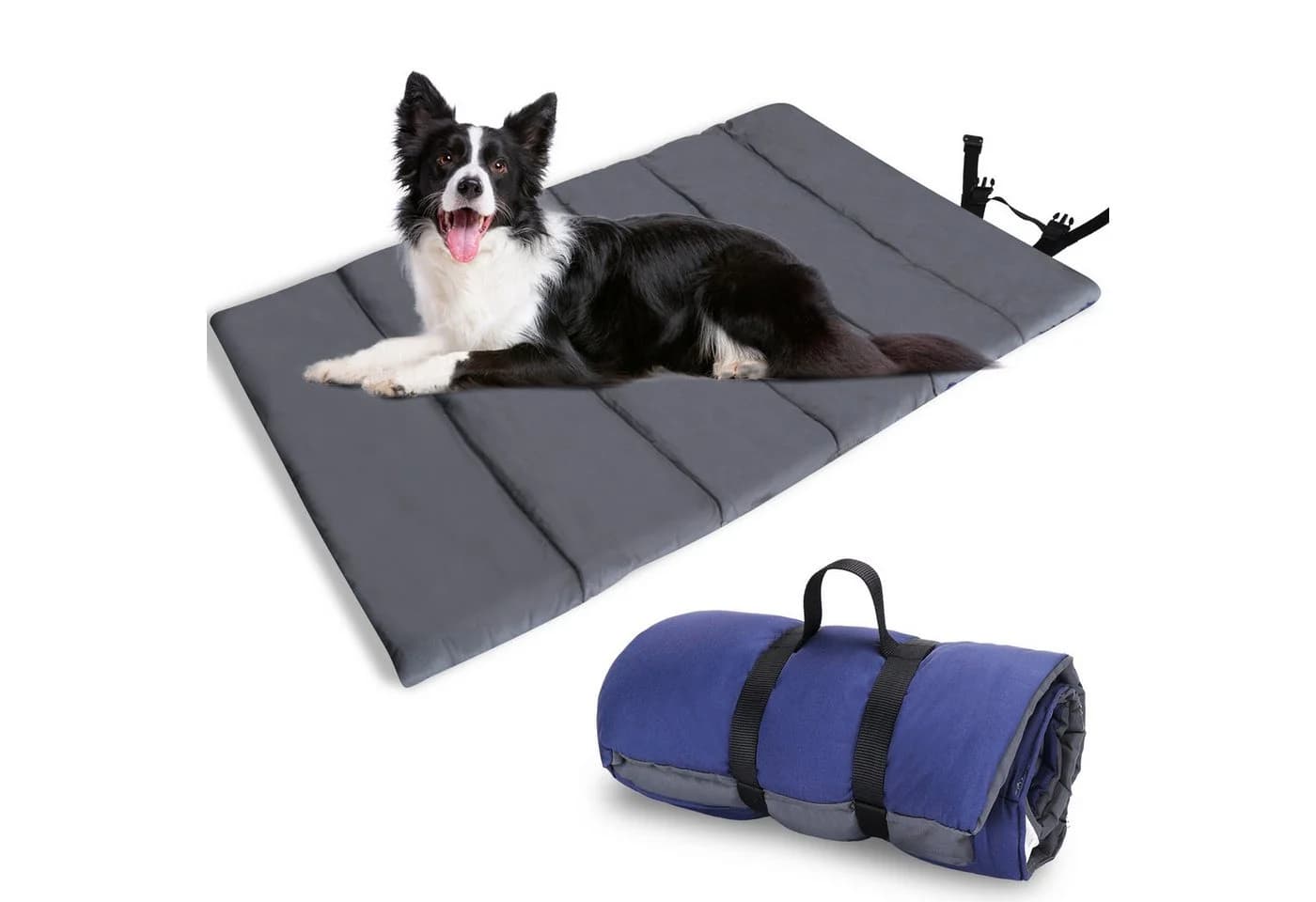 nobleza Wasserdichte Hundematte Blau/Grau Faltbar Tragbar - Bild 2