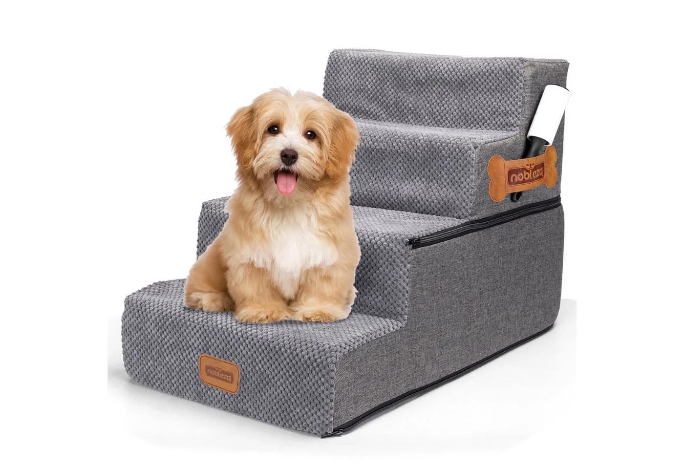 nobleza Hundetreppe für Kleine Hunde mit Fusselrolle - Bild 2