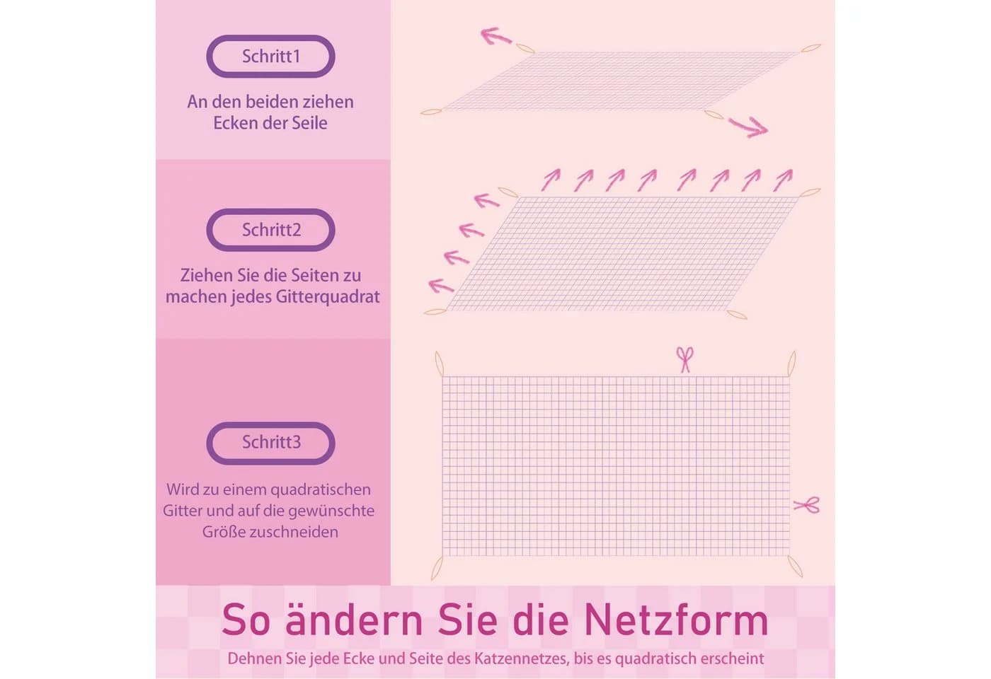 Nobleza Katzenschutznetz 8 x 3 m