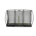 EXIT Silhouette Ground Gartentrampolin Schwarz 244x366 cm mit Sicherheitsnetz Bild 1