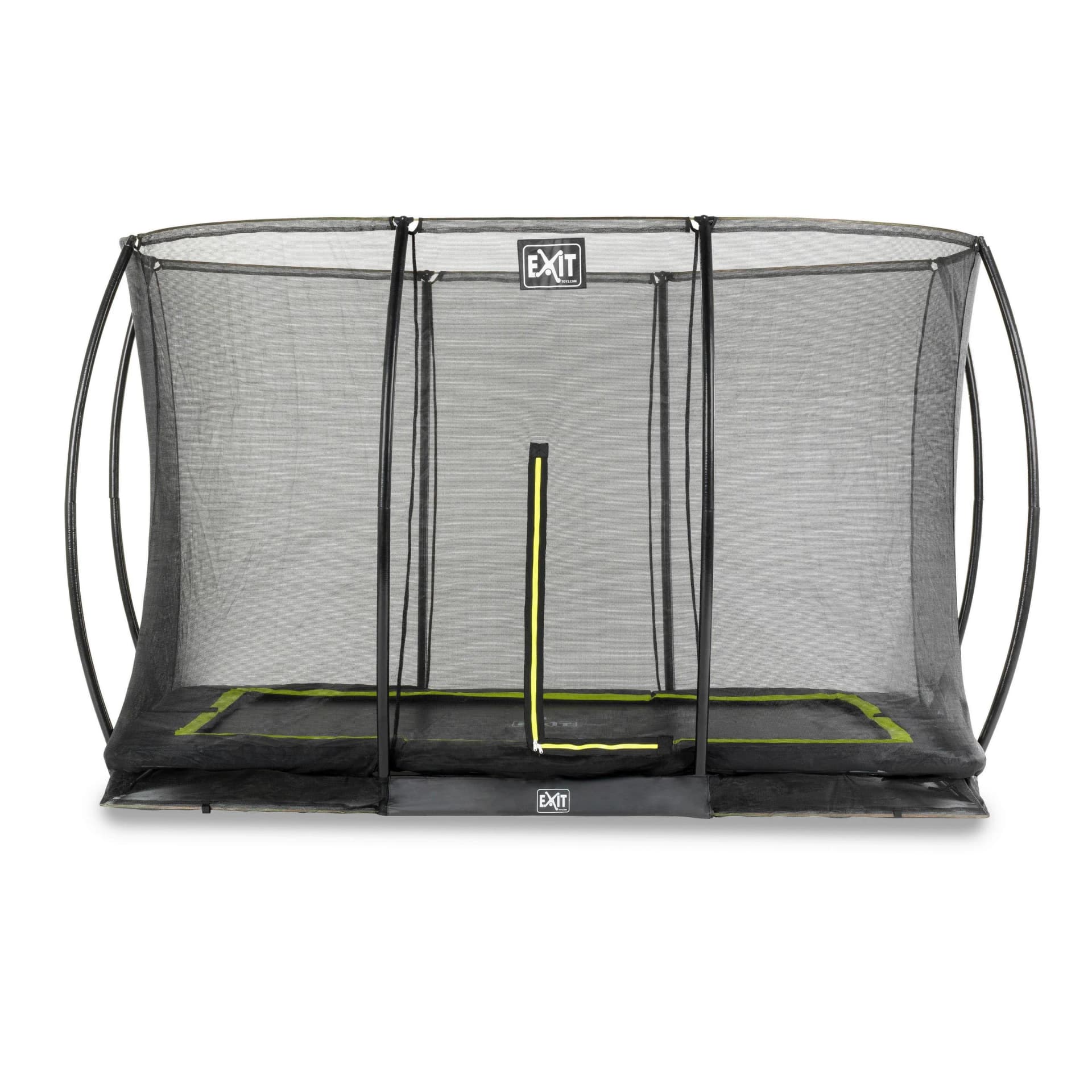 EXIT Silhouette Ground Gartentrampolin Schwarz 244x366 cm mit Sicherheitsnetz - Bild 2