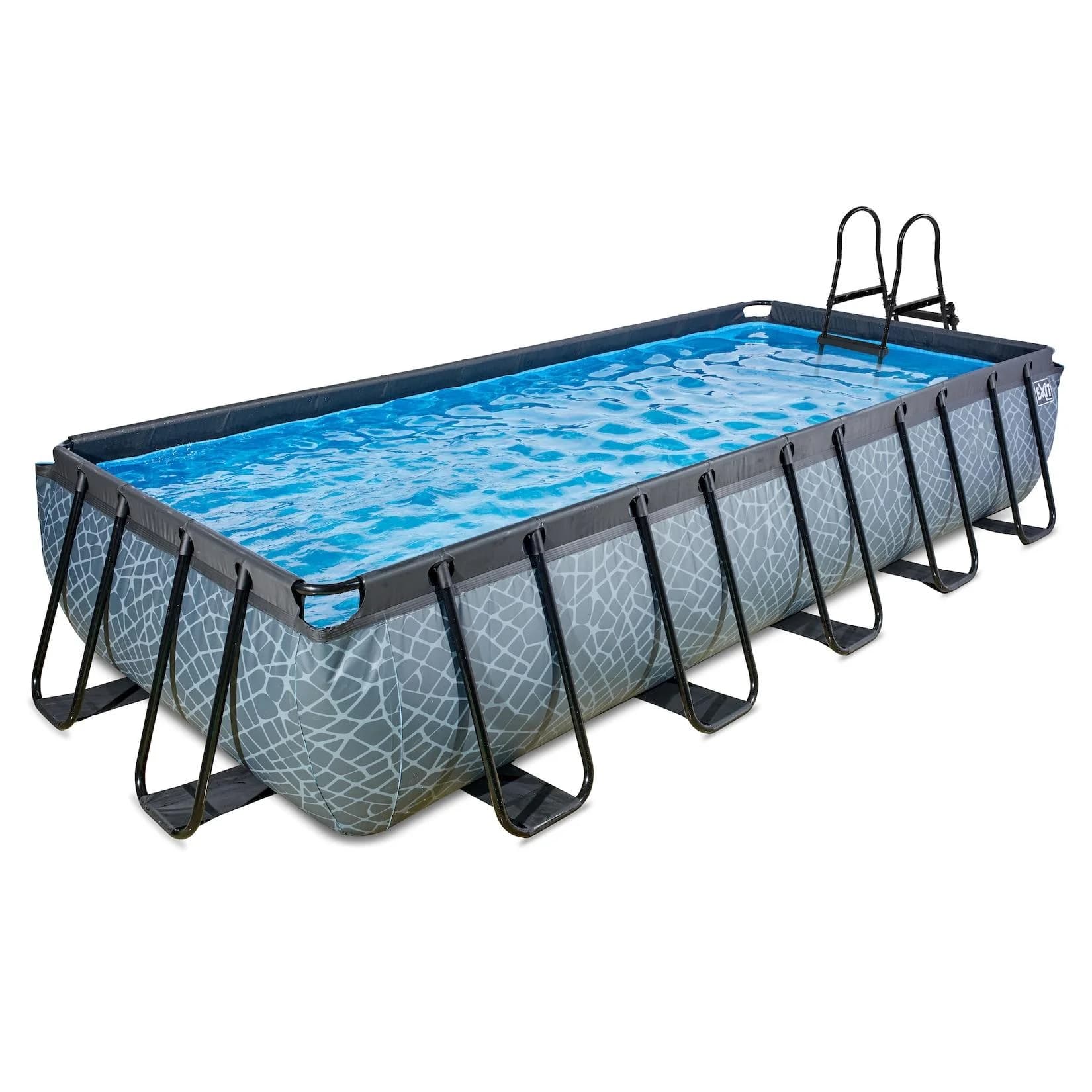 EXIT Framepool 540x250x100cm Grau Sandfilteranlage
